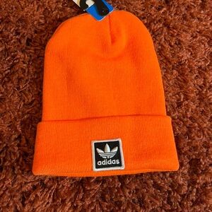 NWT Adidas Bright Orange Beanie Hat